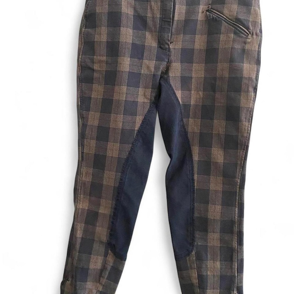 Vintage Dover Saddlery plaid riding pants